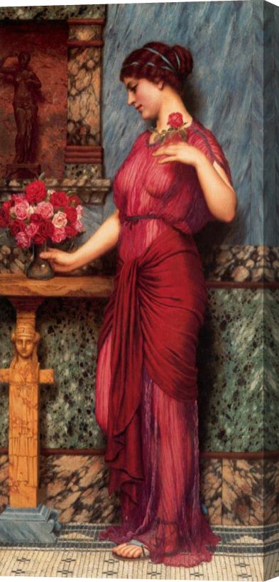 John William Godward An Offering to Venus Stretched Canvas Painting / Canvas Art