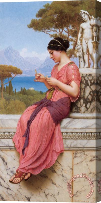 John William Godward The Love Letter Stretched Canvas Painting / Canvas Art