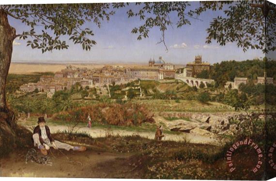 John William Inchbold Ariccia, Near Rome, Italy Stretched Canvas Painting / Canvas Art