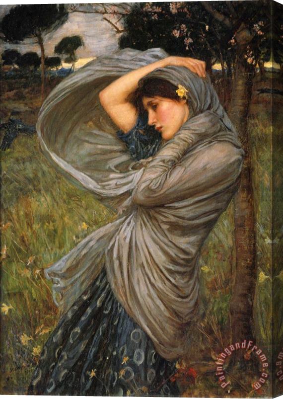 John William Waterhouse Boreas Stretched Canvas Painting / Canvas Art
