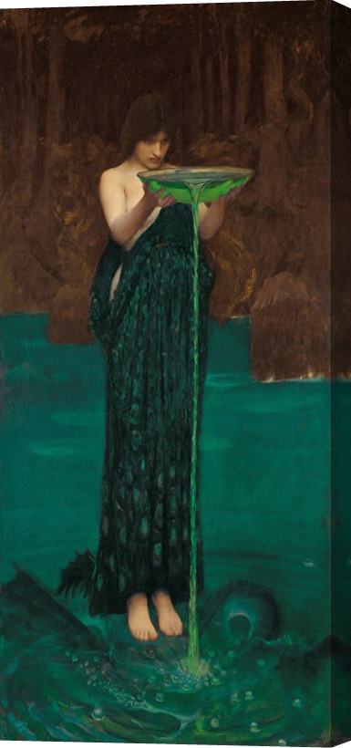 John William Waterhouse Circe Invidiosa Stretched Canvas Painting / Canvas Art