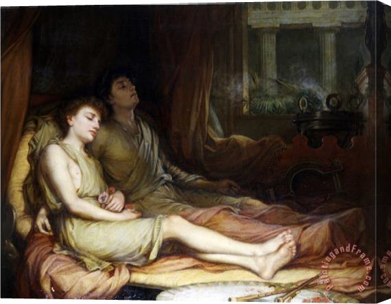 John William Waterhouse Sleep And His Half Brother Death Stretched Canvas Painting / Canvas Art