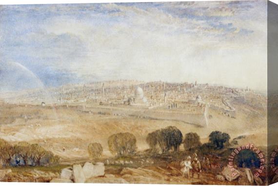 Joseph Mallord William Turner Jerusalem From The Mt. of Olives Stretched Canvas Print / Canvas Art