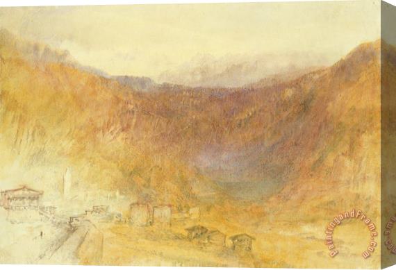 Joseph Mallord William Turner The Brunig Pass from Meiringen Stretched Canvas Painting / Canvas Art
