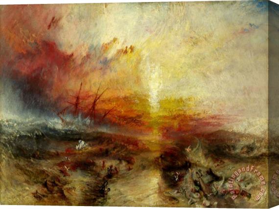 Joseph Mallord William Turner The Slave Ship Stretched Canvas Painting / Canvas Art