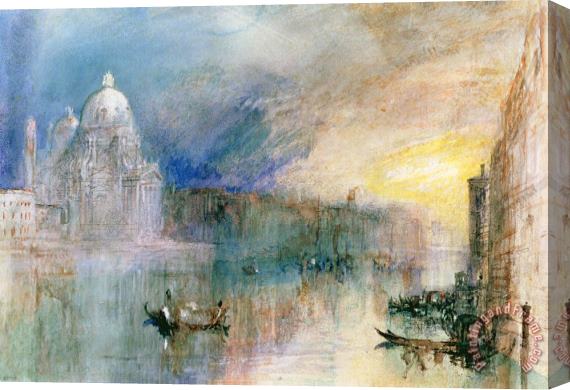 Joseph Mallord William Turner Venice Grand Canal with Santa Maria della Salute Stretched Canvas Print / Canvas Art