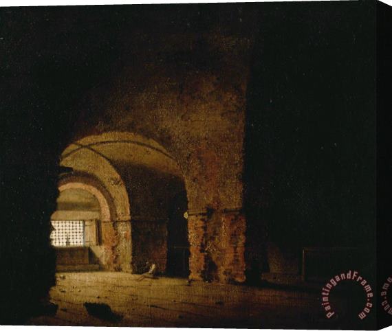Joseph Wright  The Prisoner Stretched Canvas Painting / Canvas Art