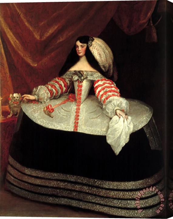 Juan Carreno de Miranda Ines De Zuniga, Countess of Monterrey Stretched Canvas Painting / Canvas Art