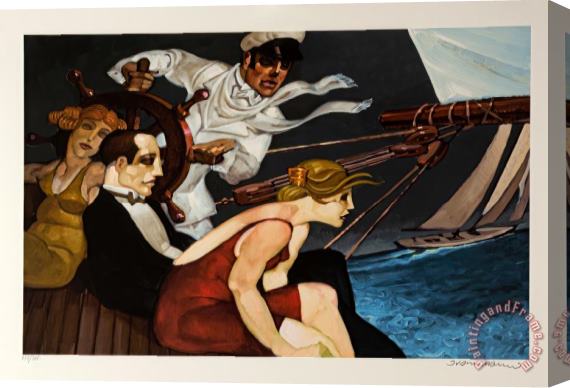 Juarez Machado No Veleiro (in The Sailboat) Stretched Canvas Painting / Canvas Art