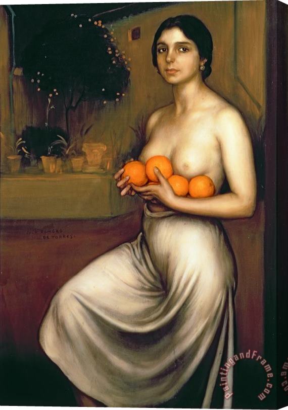 Julio Romero de Torres Oranges and Lemons Stretched Canvas Painting / Canvas Art