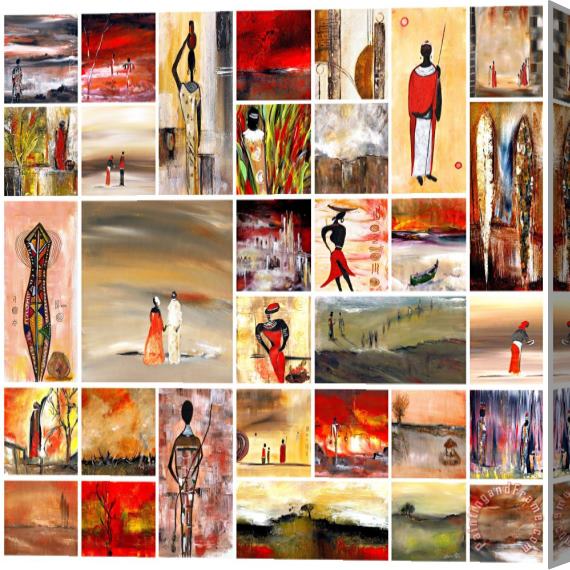 Katarina Niksic The best of Africa Stretched Canvas Painting / Canvas Art