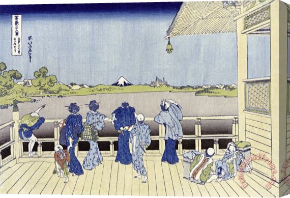 Katsushika Hokusai Sazai Hall of Five Hundred Rakan Temple Stretched Canvas Print / Canvas Art