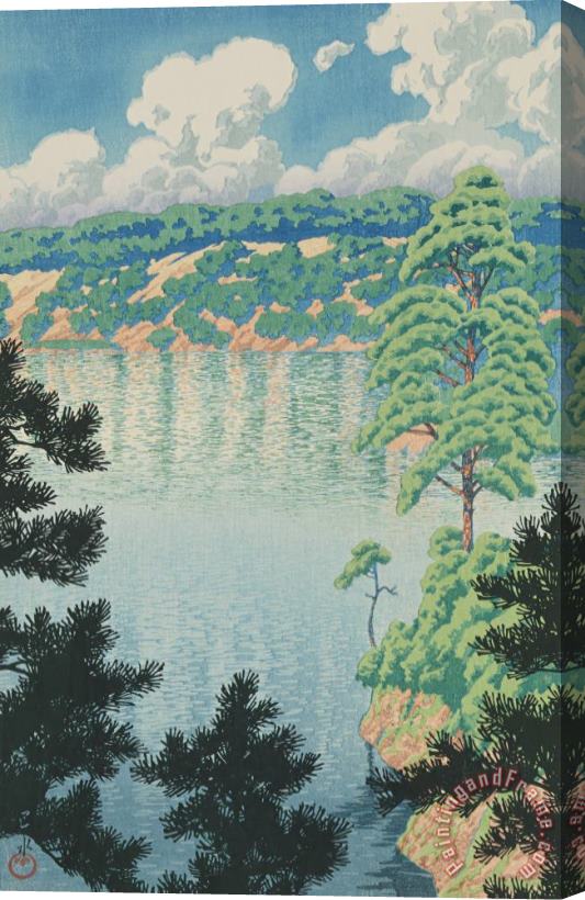 Kawase Hasui Akisu Lake, Akita (akita Akisu Numa) Stretched Canvas Print / Canvas Art