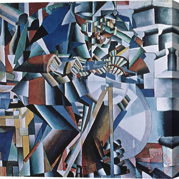 Kazimir Malevich The Knife Grinder Stretched Canvas Painting / Canvas Art