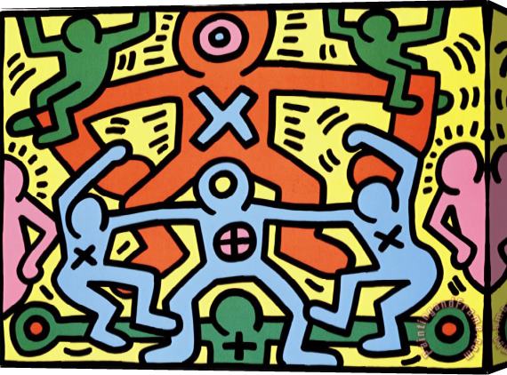 Keith Haring Untitled II 1985 Stretched Canvas Print / Canvas Art