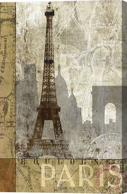 Keith Mallett April in Paris Stretched Canvas Print / Canvas Art