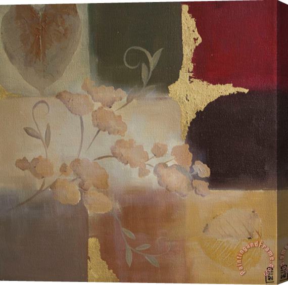 laurie maitland Autumn Accent Floral II Stretched Canvas Print / Canvas Art
