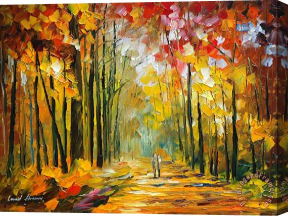 Leonid Afremov Afternoon Sun Stretched Canvas Painting / Canvas Art