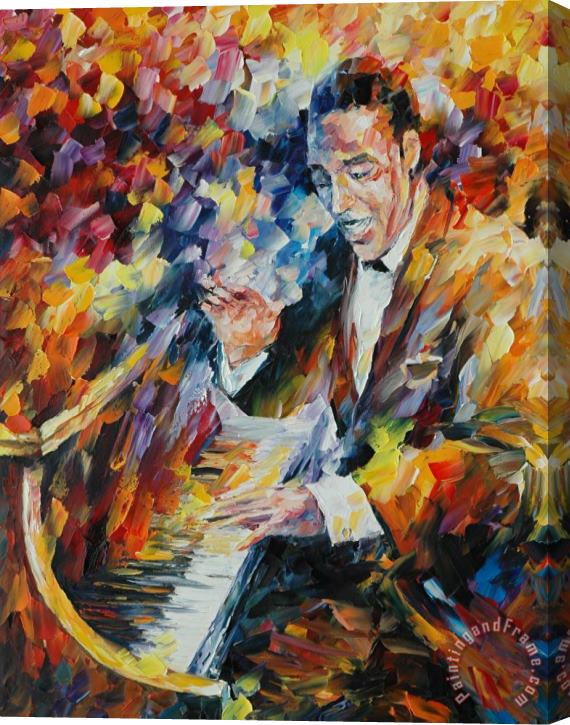 Leonid Afremov Duke Ellington Stretched Canvas Print / Canvas Art