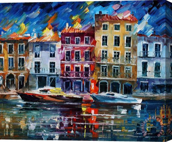 Leonid Afremov Italy Stretched Canvas Painting / Canvas Art