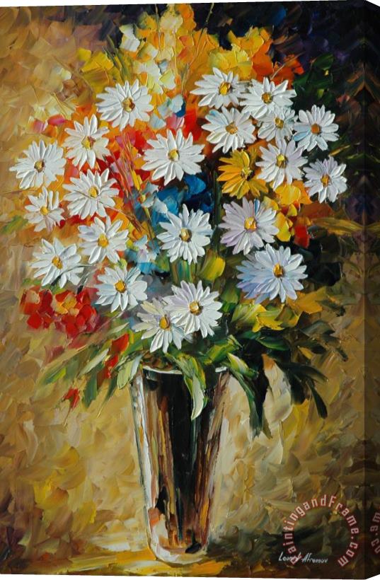 Leonid Afremov Summer Bouquet Stretched Canvas Print / Canvas Art