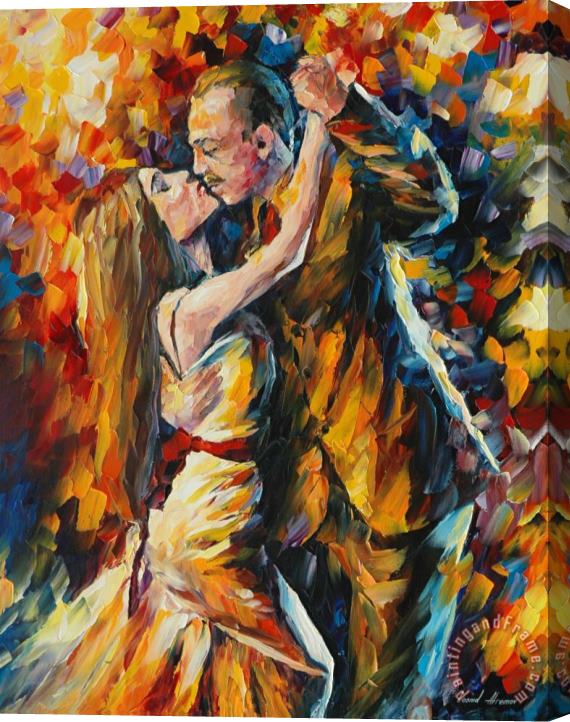 Leonid Afremov Tango Of Past Years Stretched Canvas Painting / Canvas Art