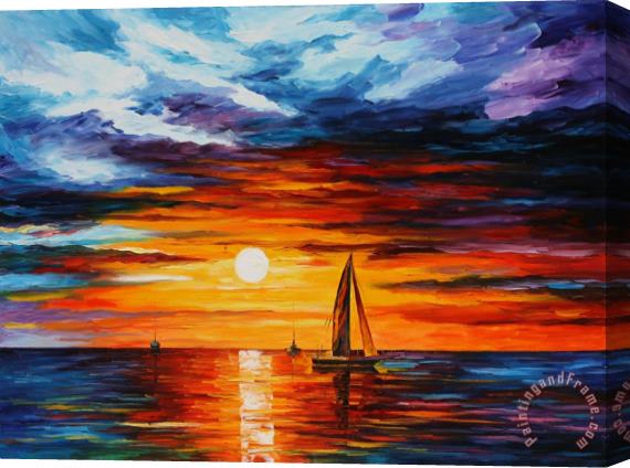 Leonid Afremov Touch Of Horizon Stretched Canvas Painting / Canvas Art