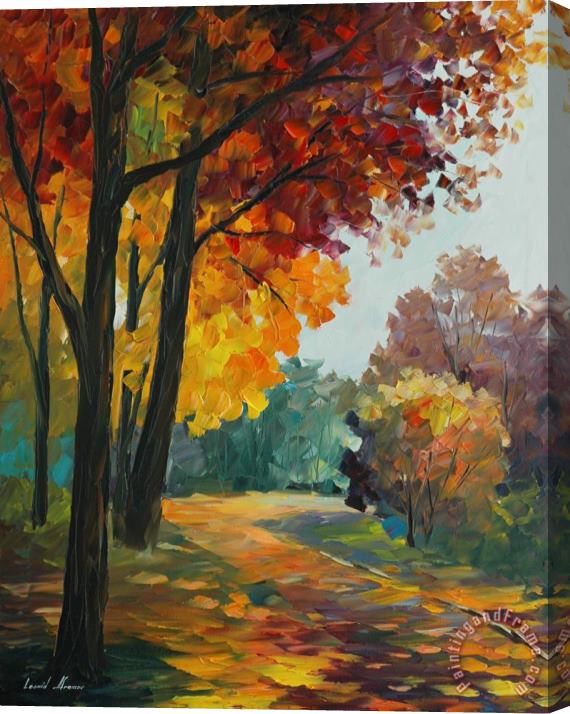 Leonid Afremov Touch Of The Fall Stretched Canvas Print / Canvas Art
