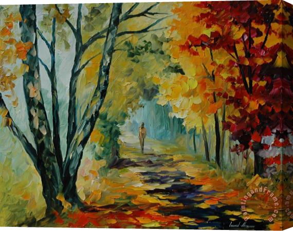 Leonid Afremov Two Birches Stretched Canvas Painting / Canvas Art
