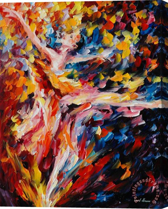 Leonid Afremov Whirlwind Dance Stretched Canvas Print / Canvas Art