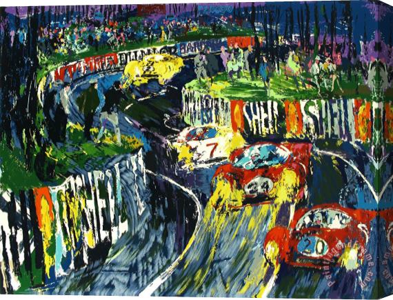 Leroy Neiman 24 Hours at Lemans Stretched Canvas Painting / Canvas Art