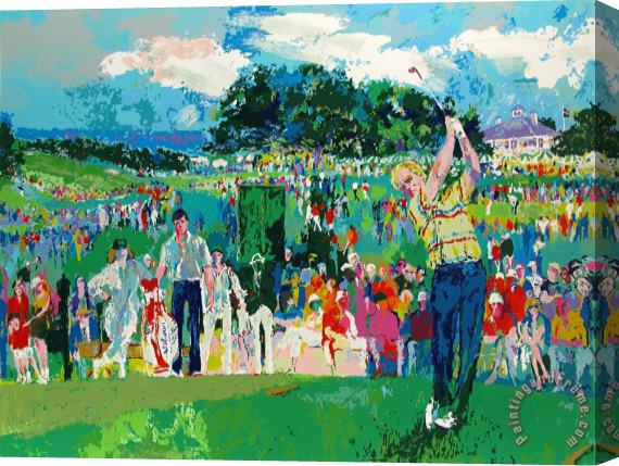 Leroy Neiman April at Augusta Stretched Canvas Painting / Canvas Art