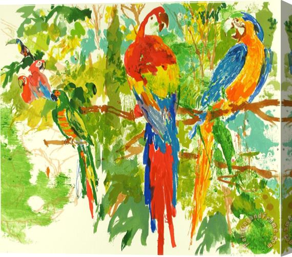 Leroy Neiman Birds of Paradise Stretched Canvas Print / Canvas Art