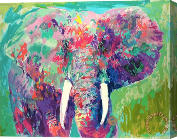 Leroy Neiman Charging Bull Stretched Canvas Print / Canvas Art