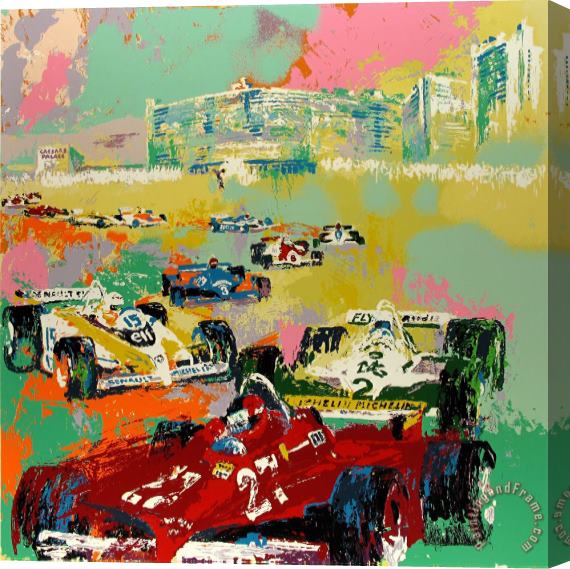 Leroy Neiman Grand Prix, Caesar's Palace Stretched Canvas Painting / Canvas Art