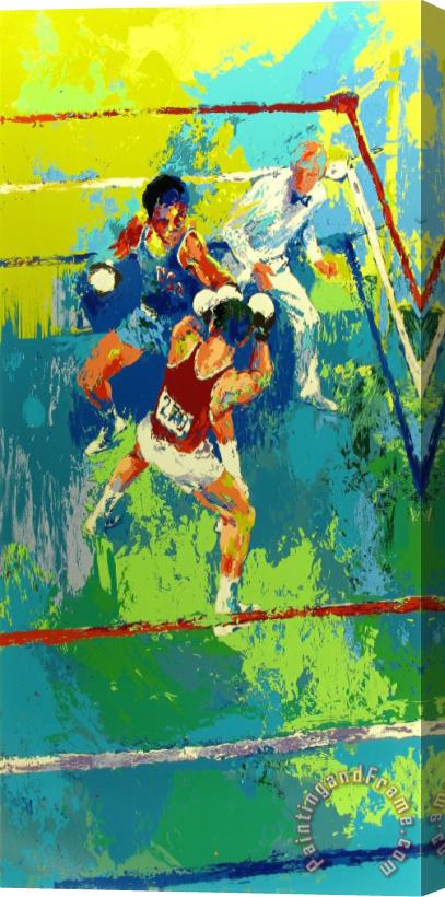 Leroy Neiman Olympic Boxing, Moscow 1980 Stretched Canvas Painting / Canvas Art