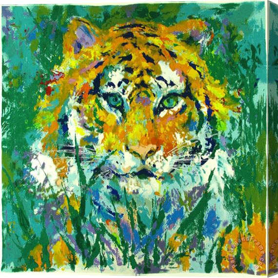 Leroy Neiman Portrait of The Tiger Stretched Canvas Print / Canvas Art