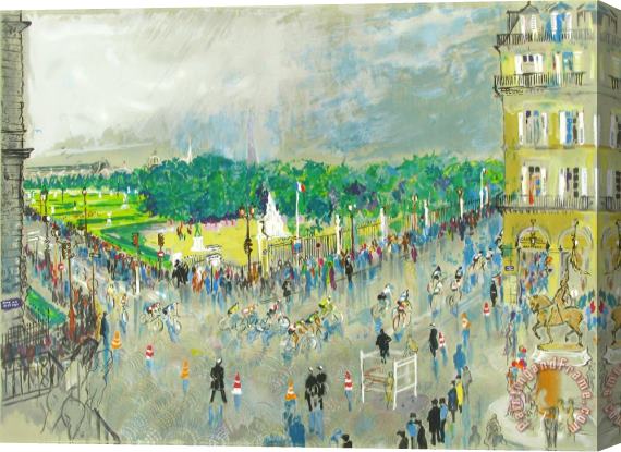 Leroy Neiman Tour De France Stretched Canvas Painting / Canvas Art