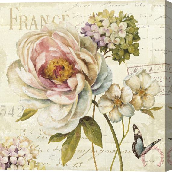 Lisa Audit Marche De Fleurs III Stretched Canvas Print / Canvas Art