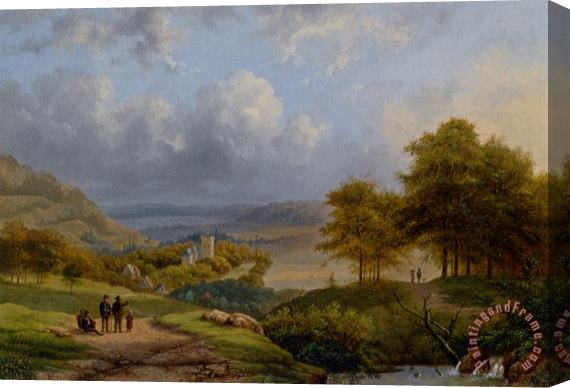 Lodewijk Johannes Kleijn Figures in an Extensive Summer Landscape Near Cleves Stretched Canvas Painting / Canvas Art
