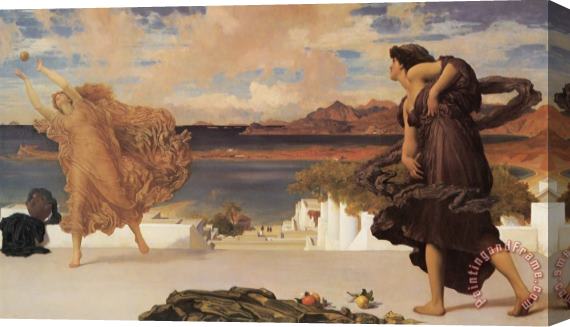 Lord Frederick Leighton Greek Girls Playing at Ball Stretched Canvas Painting / Canvas Art