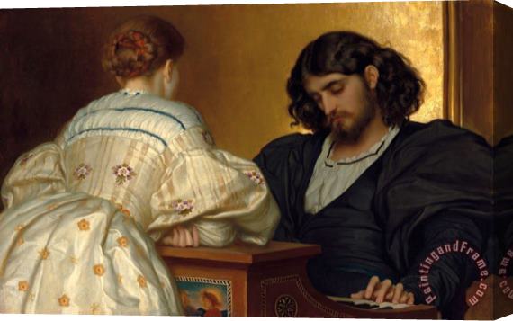 Lord Frederick Leighton The Golden Hours Stretched Canvas Painting / Canvas Art