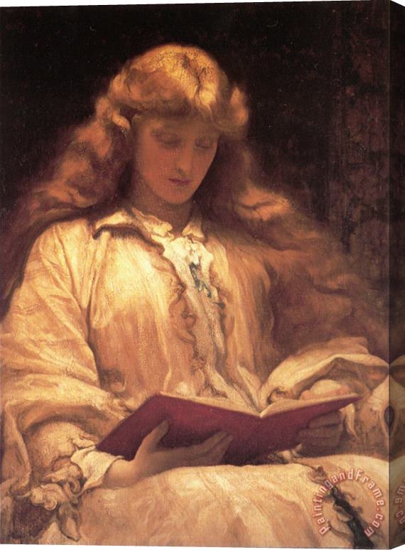 Lord Frederick Leighton The Maid with The Yellow Hair Stretched Canvas Print / Canvas Art