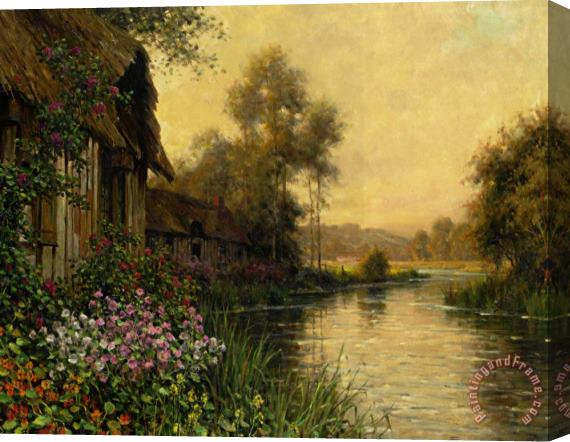 Louis Aston Knight A Summer Evening Beaumont Stretched Canvas Print / Canvas Art