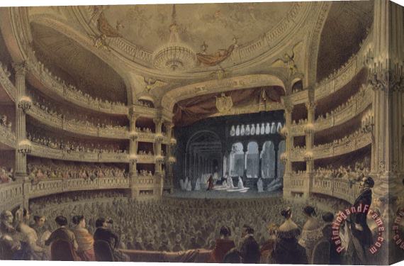 Louis Jules Arnout Academie Imperiale De Musique Paris Stretched Canvas Print / Canvas Art