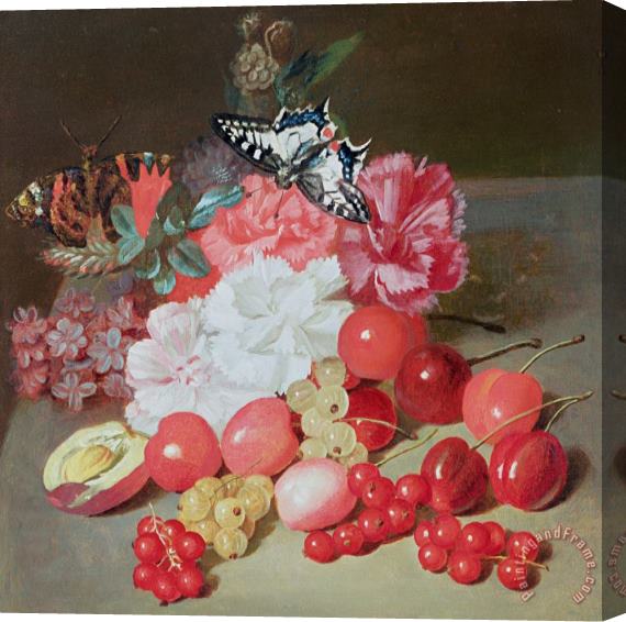 Louis Leopold Boilly Still Life With Butterflies Stretched Canvas Painting / Canvas Art