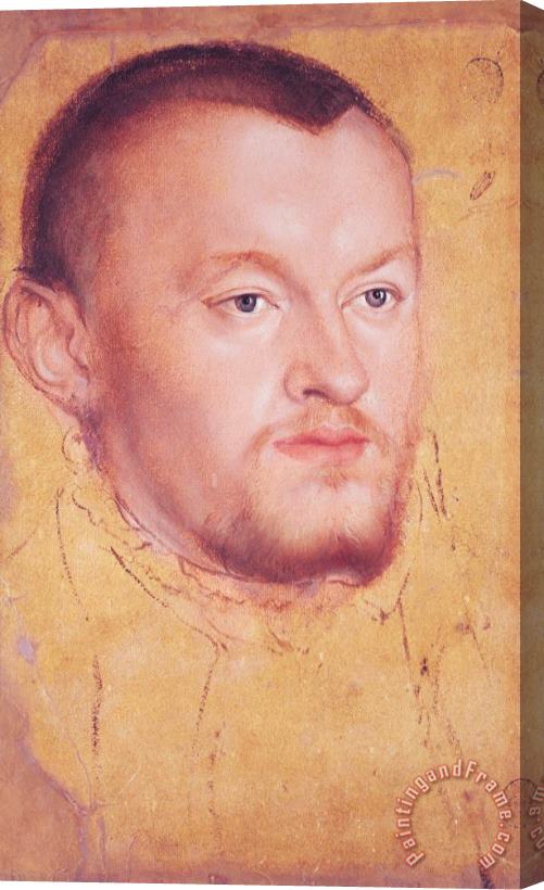 Lucas Cranach The Younger Portrait of Augustus I (1526 86) Elector of Saxony Stretched Canvas Print / Canvas Art