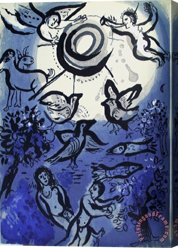 Marc Chagall Bible Creation Stretched Canvas Print / Canvas Art