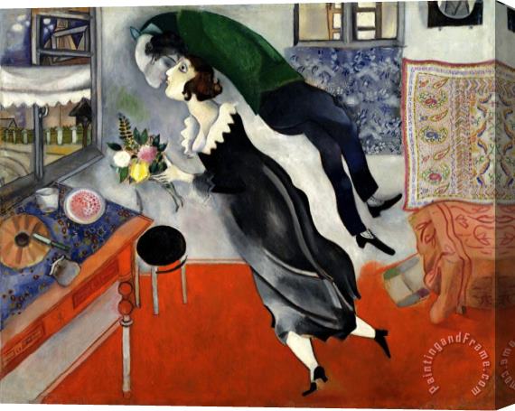 Marc Chagall The Birthday 1915 Stretched Canvas Print / Canvas Art
