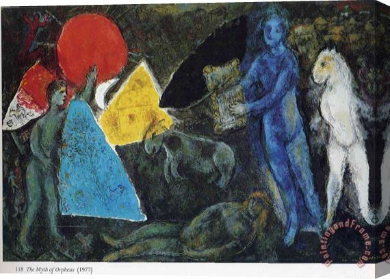 Marc Chagall The Myth of Orpheus 1977 Stretched Canvas Painting / Canvas Art